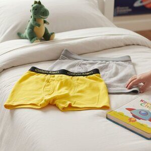 CALVIN KLEIN CARTERS Two Pairs Boys Boxer Briefs 4 5 4T 5T Underwear
